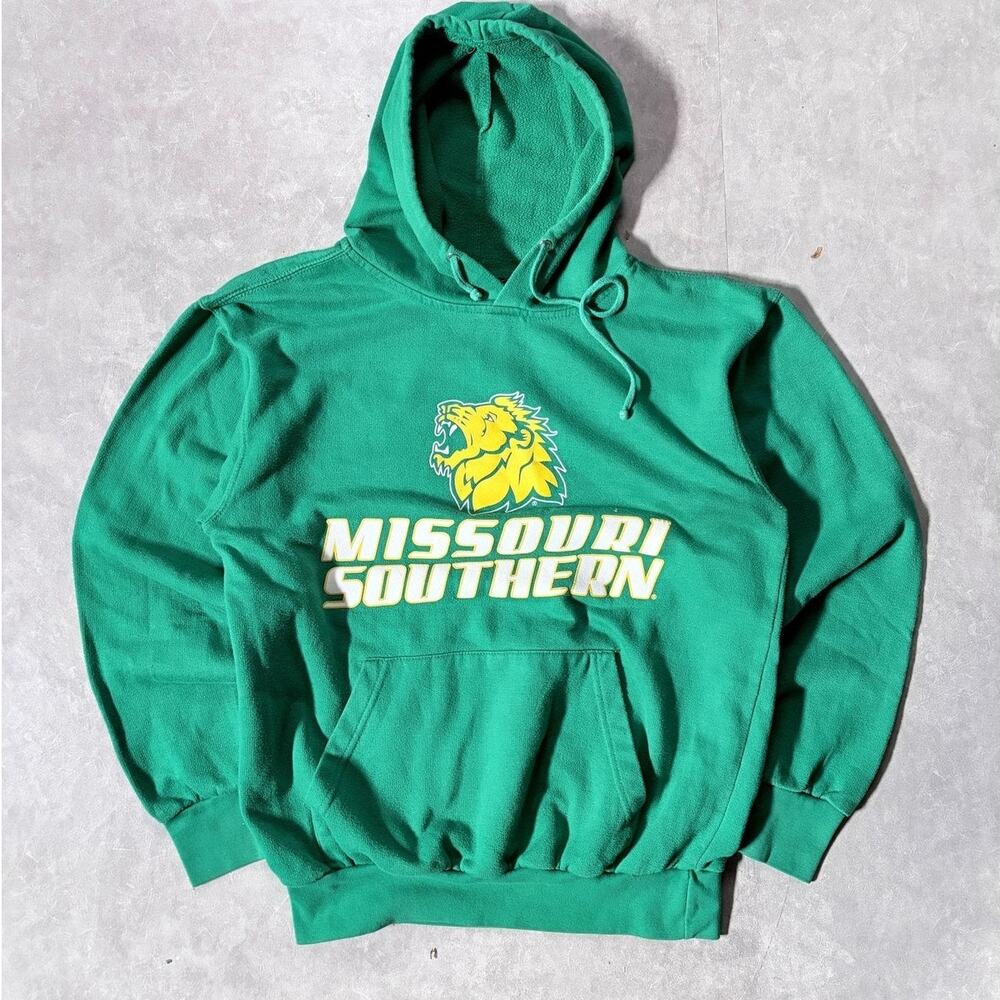 2000s Vintage Missouri Southern State Griffons Green Hoodie -S